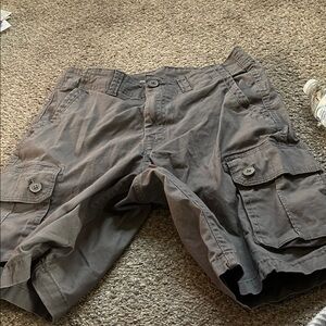 Men's Gray Cargo Shorts